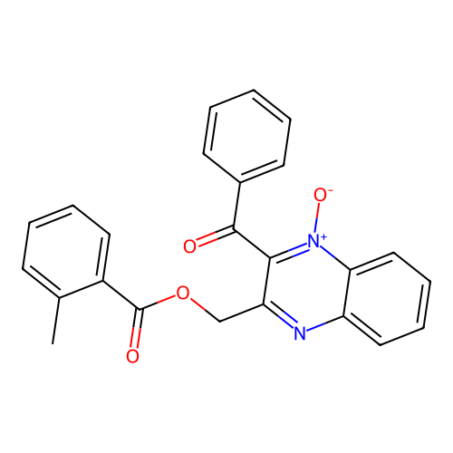 (3-Benzoyl-4-oxidoquinoxalin-4-ium-2-yl)methyl 2-methylbenzoate structure