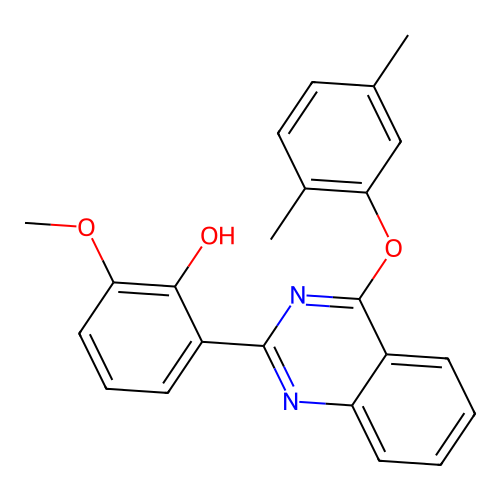 2-(4-(2,5-Dimethylphenoxy)quinazolin-2-yl)-6-methoxyphenol structure