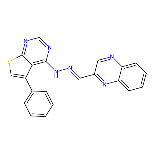 C21H14N6S structure