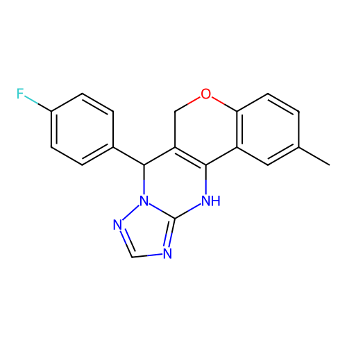 C19H15FN4O structure