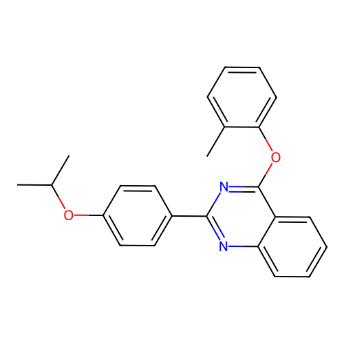 4-(2-Methylphenoxy)-2-[4-(propan-2-yloxy)phenyl]quinazoline structure