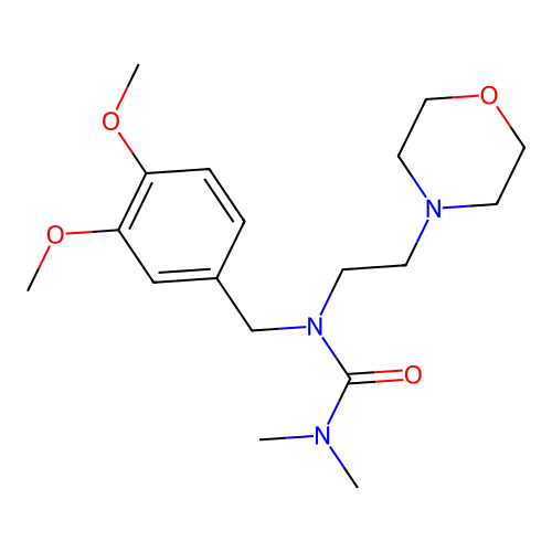 1-(3,4-Dimethoxybenzyl)-3,3-dimethyl-1-(2-morpholinoethyl)urea structure