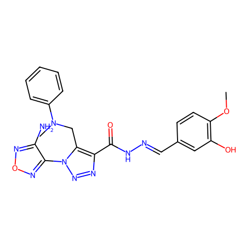 C21H21N9O4 structure