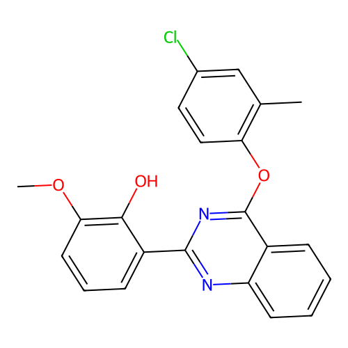 2-(4-(4-Chloro-2-methylphenoxy)quinazolin-2-yl)-6-methoxyphenol structure