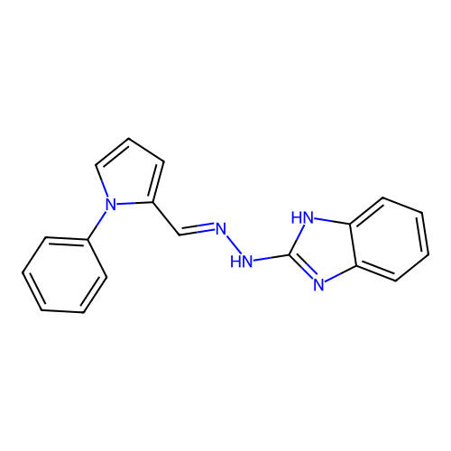 C18H15N5 structure
