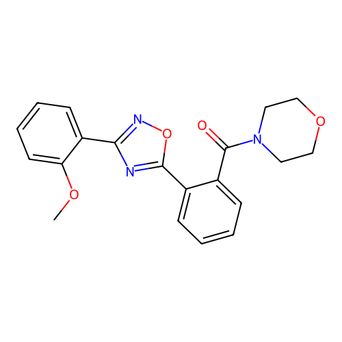 {2-[3-(2-Methoxyphenyl)-1,2,4-oxadiazol-5-yl]phenyl}(morpholin-4-yl)methanone structure