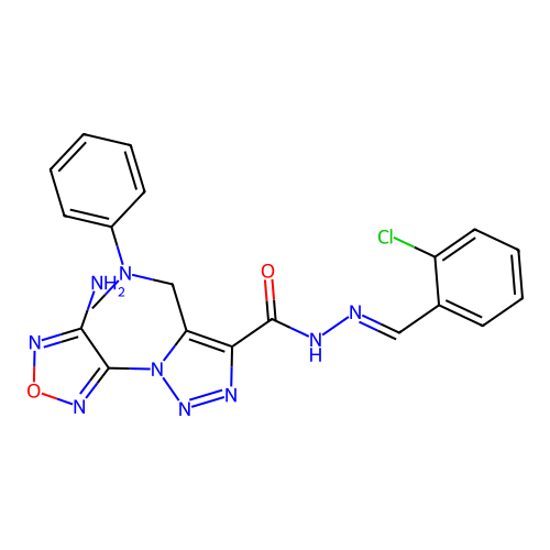 C20H18ClN9O2 structure