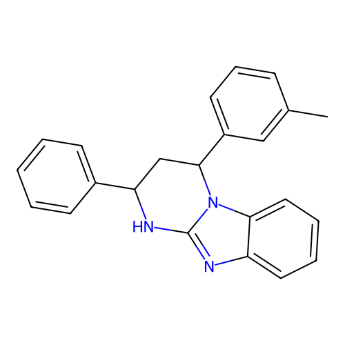 4-(3-Methylphenyl)-2-phenyl-1,2,3,4-tetrahydropyrimido[1,2-a]benzimidazole structure
