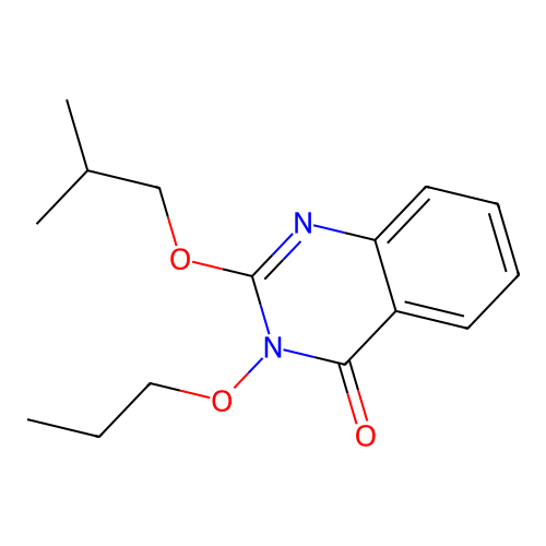 2-isobutoxy-3-propoxyquinazolin-4(3H)-one structure
