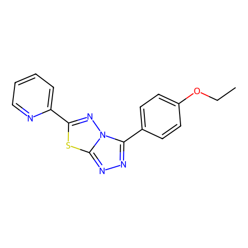 3-(4-Ethoxyphenyl)-6-(pyridin-2-yl)[1,2,4]triazolo[3,4-b][1,3,4]thiadiazole structure
