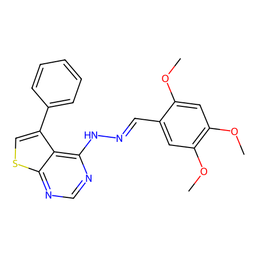 C22H20N4O3S structure