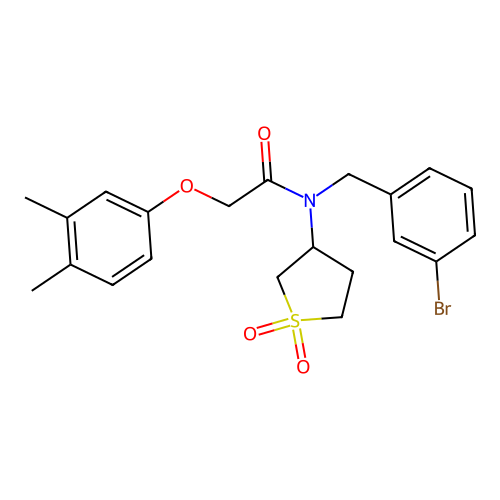 C21H24BrNO4S structure