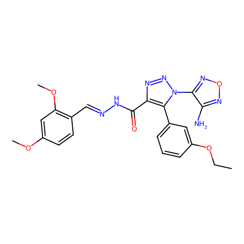 C22H22N8O5 structure