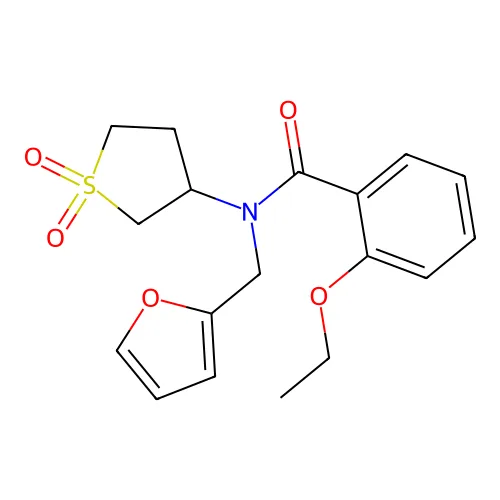 N-(1,1-二氧代四氢噻吩-3-基)-2-乙氧基-N-(呋喃-2-基甲基)苯甲酰胺 structure