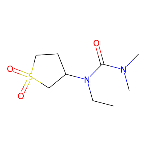 1-(1,1-Dioxidotetrahydrothiophen-3-yl)-1-ethyl-3,3-dimethylurea structure