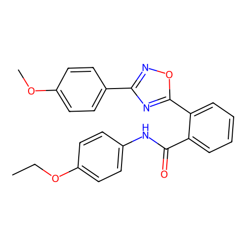 N-(4-ethoxyphenyl)-2-[3-(4-methoxyphenyl)-1,2,4-oxadiazol-5-yl]benzamide structure