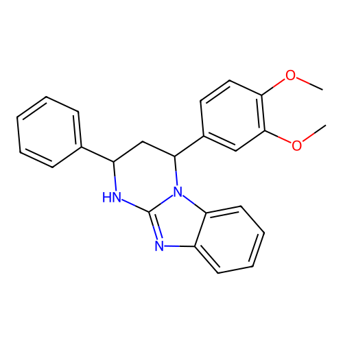 4-(3,4-Dimethoxyphenyl)-2-phenyl-1,2,3,4-tetrahydropyrimido[1,2-a]benzimidazole structure