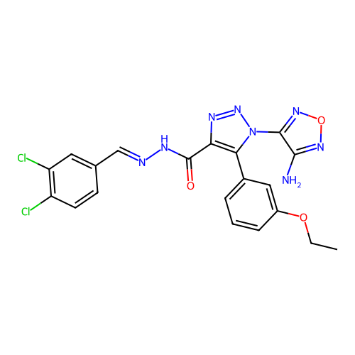 C20H16Cl2N8O3 structure