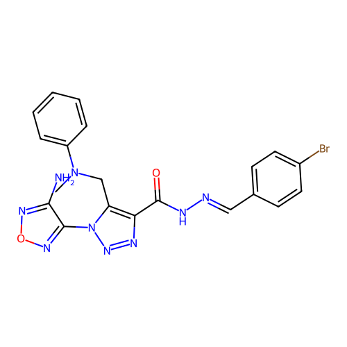 C20H18BrN9O2 structure