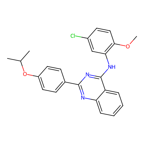 N-(5-chloro-2-methoxyphenyl)-2-[4-(propan-2-yloxy)phenyl]quinazolin-4-amine structure