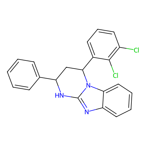4-(2,3-Dichlorophenyl)-2-phenyl-1,2,3,4-tetrahydropyrimido[1,2-a]benzimidazole structure
