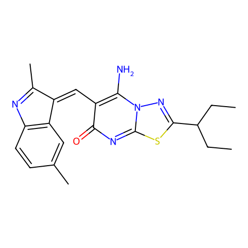 C21H23N5OS structure