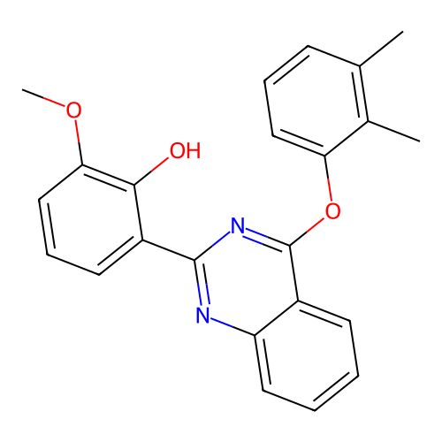 2-[4-(2,3-Dimethylphenoxy)-2-quinazolinyl]-6-methoxyphenol structure
