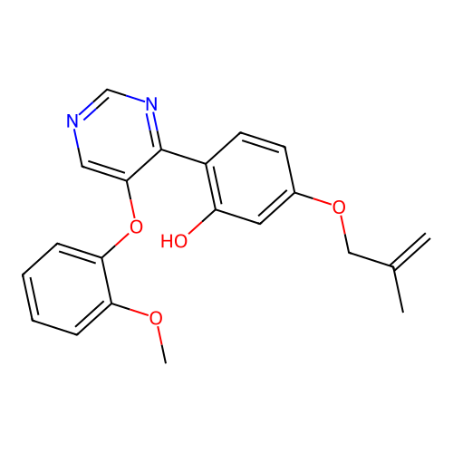 2-(5-(2-Methoxyphenoxy)pyrimidin-4-yl)-5-((2-methylallyl)oxy)phenol structure