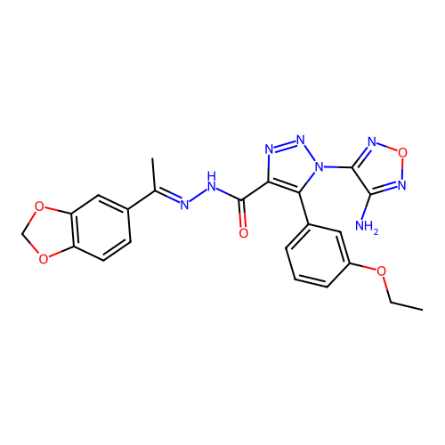 C22H20N8O5 structure
