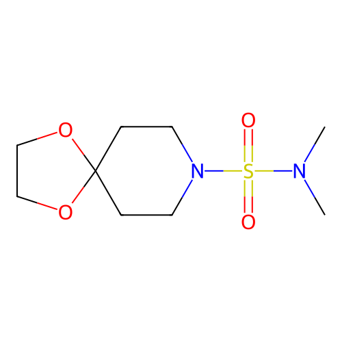 N,N-dimethyl-1,4-dioxa-8-azaspiro[4.5]decane-8-sulfonamide structure