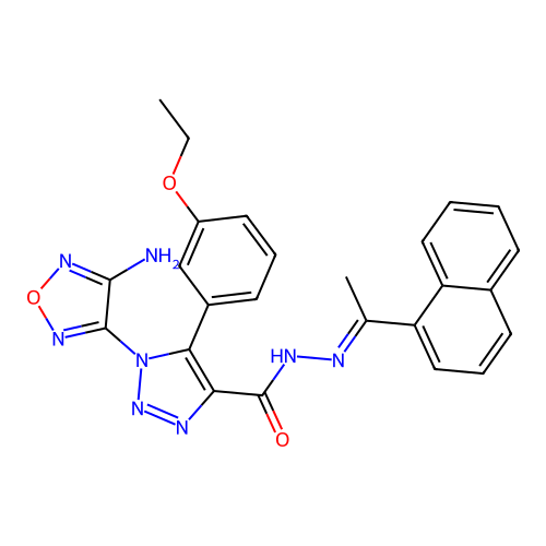 C25H22N8O3 structure