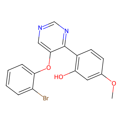 2-[5-(2-Bromophenoxy)pyrimidin-4-yl]-5-methoxyphenol structure