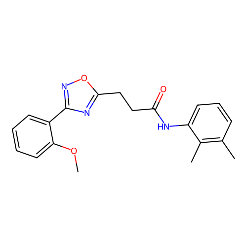 N-(2,3-dimethylphenyl)-3-[3-(2-methoxyphenyl)-1,2,4-oxadiazol-5-yl]propanamide structure