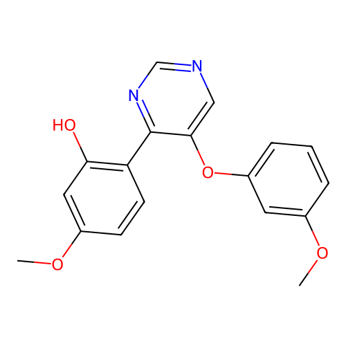 5-Methoxy-2-[5-(3-methoxyphenoxy)pyrimidin-4-yl]phenol structure
