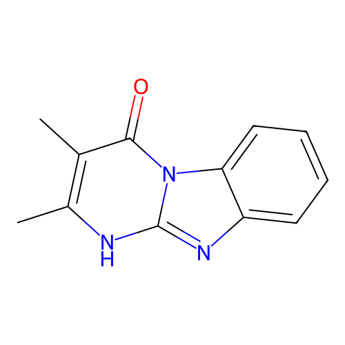 2,3-dimethylpyrimido[1,2-a]benzimidazol-4(1H)-one structure