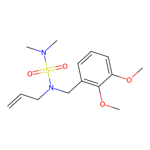 {[(2,3-Dimethoxyphenyl)methyl](prop-2-EN-1-YL)sulfamoyl}dimethylamine structure