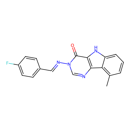 C18H13FN4O structure