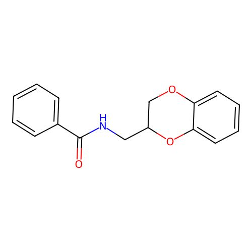 N-(2,3-dihydro-1,4-benzodioxin-2-ylmethyl)benzamide structure
