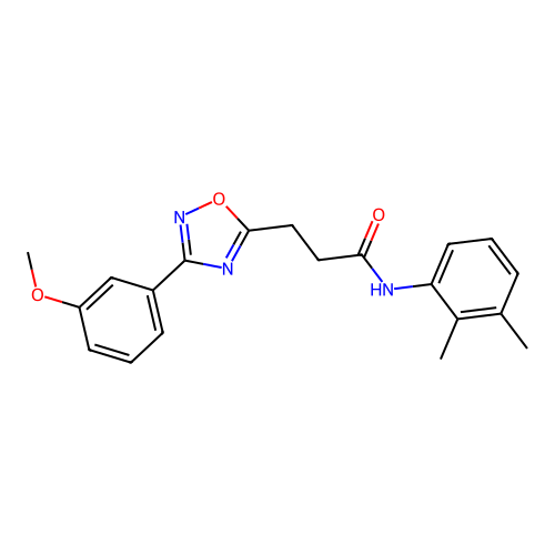 N-(2,3-dimethylphenyl)-3-[3-(3-methoxyphenyl)-1,2,4-oxadiazol-5-yl]propanamide structure
