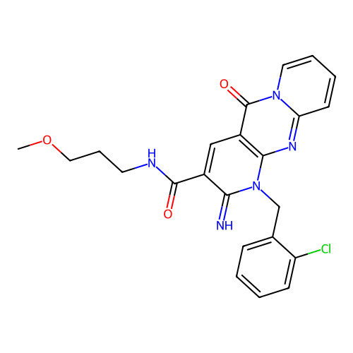 C23H22ClN5O3 structure