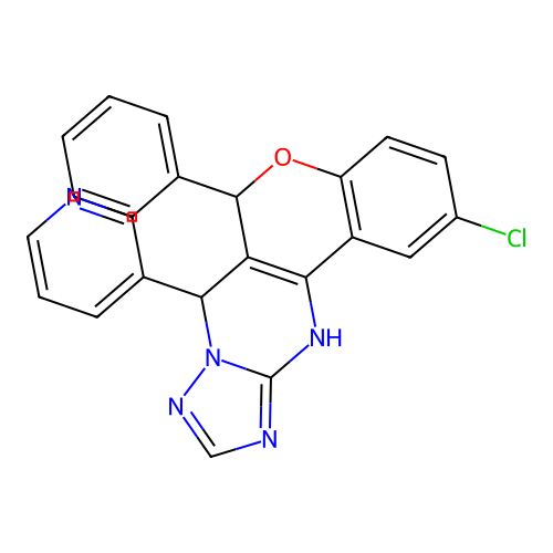 C23H16ClN5O structure