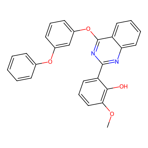2-Methoxy-6-(4-(3-phenoxyphenoxy)quinazolin-2-yl)phenol structure