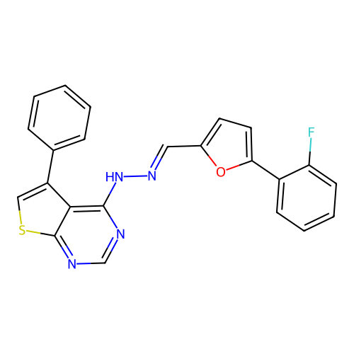 C23H15FN4OS structure