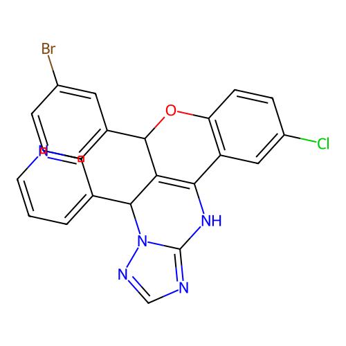 C23H15BrClN5O structure
