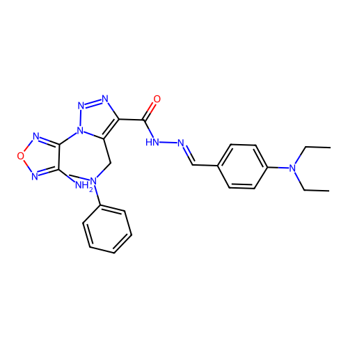C24H28N10O2 structure