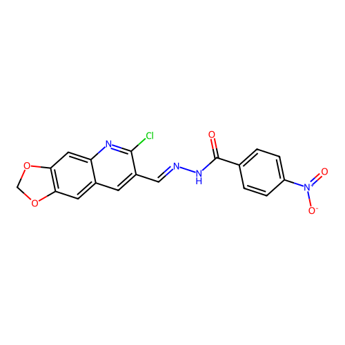C18H11ClN4O5 structure