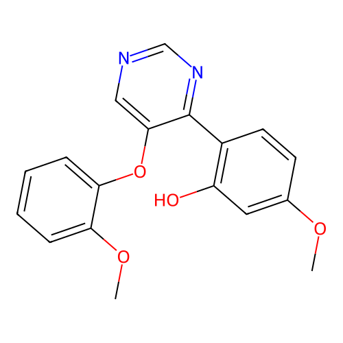 5-Methoxy-2-[5-(2-methoxyphenoxy)pyrimidin-4-yl]phenol structure