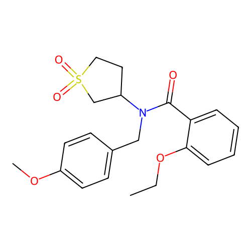 N-(1,1-dioxidotetrahydrothiophen-3-yl)-2-ethoxy-N-(4-methoxybenzyl)benzamide structure