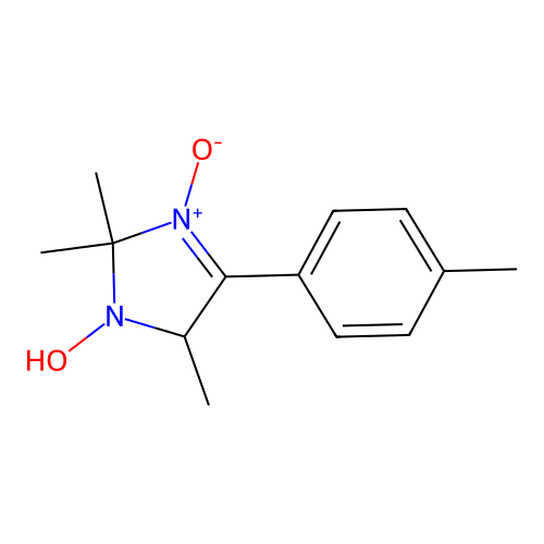 2,2,5-trimethyl-4-(4-methylphenyl)-2,5-dihydro-1H-imidazol-1-ol 3-oxide structure