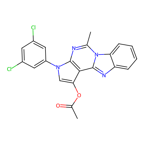 C21H14Cl2N4O2 structure